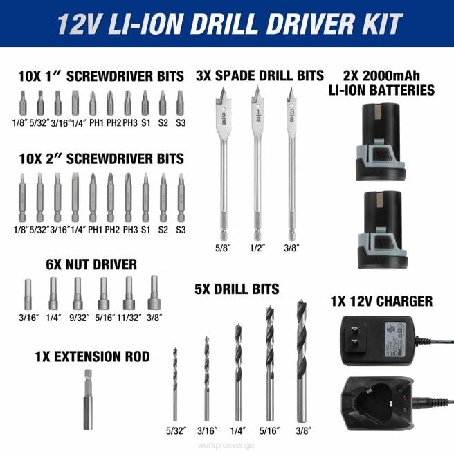 WORKPRO 12V sladdlös fram- och återgående såg & 12V sladdlös borrdrivsats & 12 st magnetiska skruvmejslar set & sladdlös limpistol användbar 0ZLD321 verktyg
