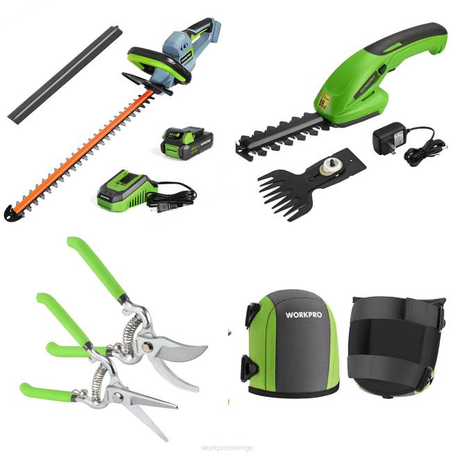 WORKPRO 20V sladdlös häcksax & 2 i 1 handhållen häcksax & 2-delad beskärningssax & trädgårdsknäskydd morden 0ZLD320 verktyg