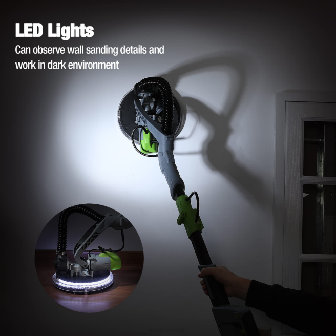 WORKPRO 720w elektrisk gipsslipmaskin med vakuum morden 0ZLD228 verktyg