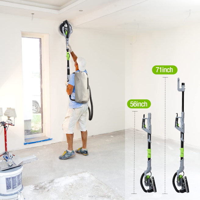WORKPRO 720w elektrisk gipsslipmaskin med vakuum morden 0ZLD228 verktyg