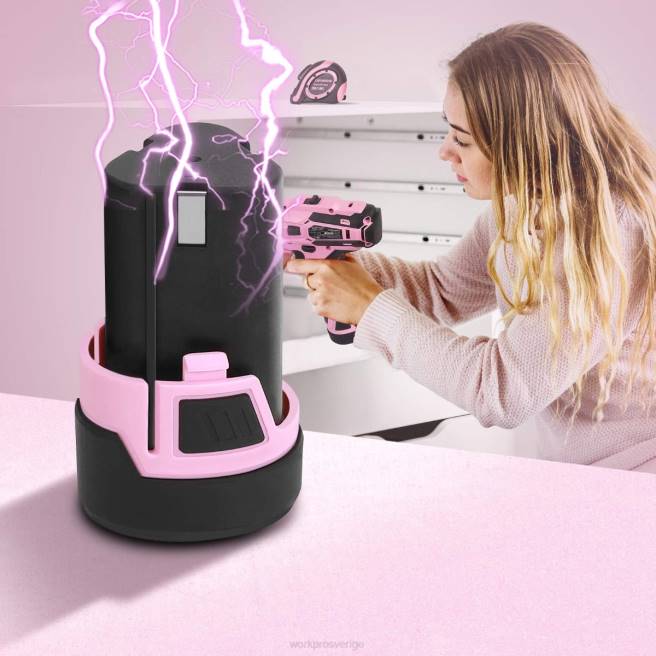 WORKPRO 12v litiumjonersättningsbatteri för 12v sladdlös borrmaskin rosa 0ZLD223 verktyg