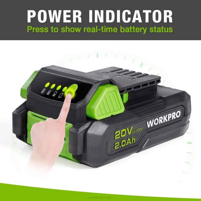 WORKPRO 20v 2.0ah litiumjonbatteri morden 0ZLD218 verktyg