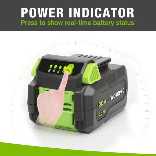 WORKPRO 20v 4.0ah litiumjonbatteri morden 0ZLD217 verktyg