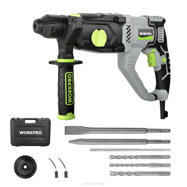 WORKPRO 7,5 amp 1-1/4 tum premium sds-plus borrhammare, lättviktsversion med sladd användbar 0ZLD178 verktyg