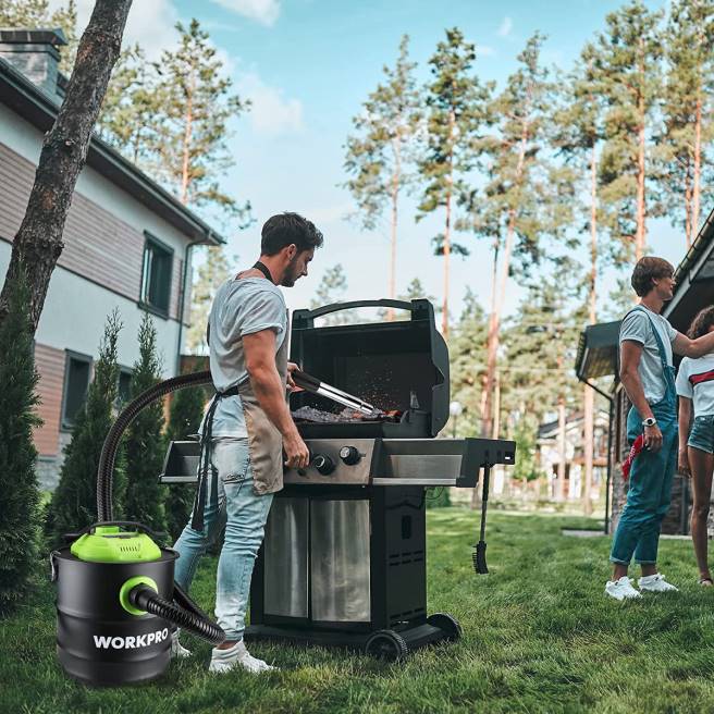WORKPRO 5,2 gallon askdammsugare, 5,5 peak hästkrafter askdammsugare med hepa-filter hjälpsam 0ZLD212 verktyg