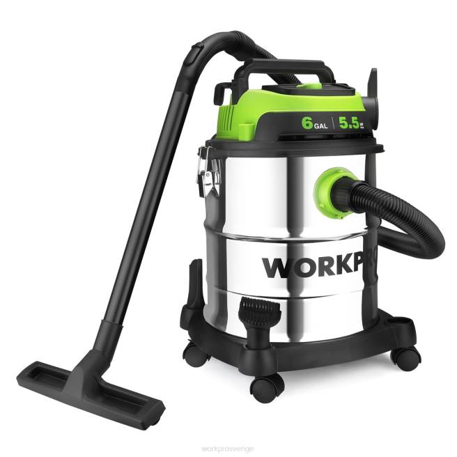 WORKPRO 6 gallon våt/torr butiksdammsugare med hepa-filter, slang och tillbehör för hem/arbetsplats dammuppsamling morden 0ZLD213 verktyg