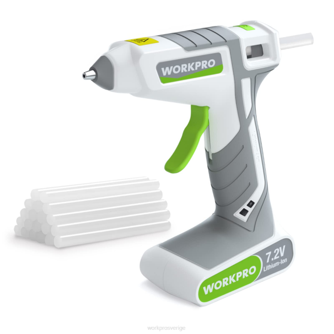 WORKPRO 7,2V sladdlös smältlimpistolsats rosa/vit 0ZLD164 verktyg