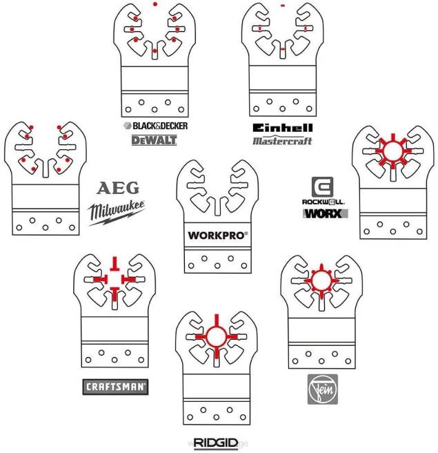 WORKPRO 23 st oscillerande sågblad i metall/trä hjälpsam 0ZLD194 verktyg