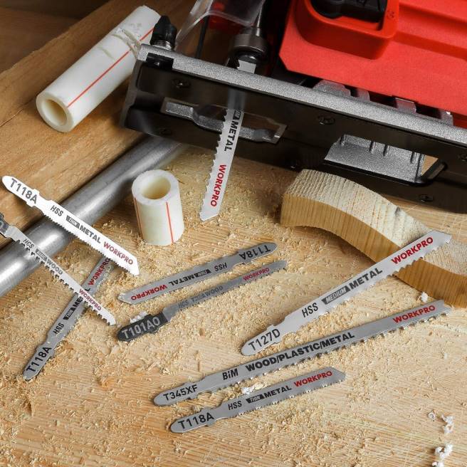 WORKPRO 25 st t-skaft sticksågsbladssats med förvaringsväska hjälpsam 0ZLD210 verktyg