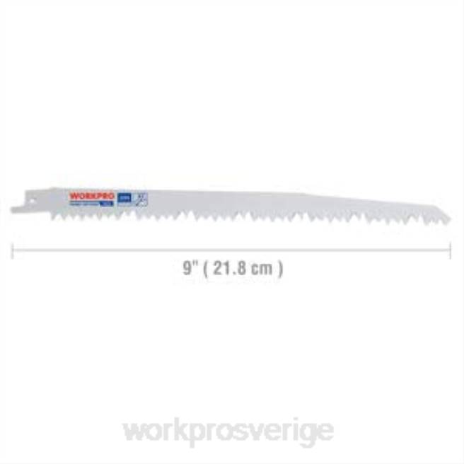 WORKPRO 5 st 9-tums träbeskärning fram- och återgående sågbladssats hjälpsam 0ZLD208 verktyg