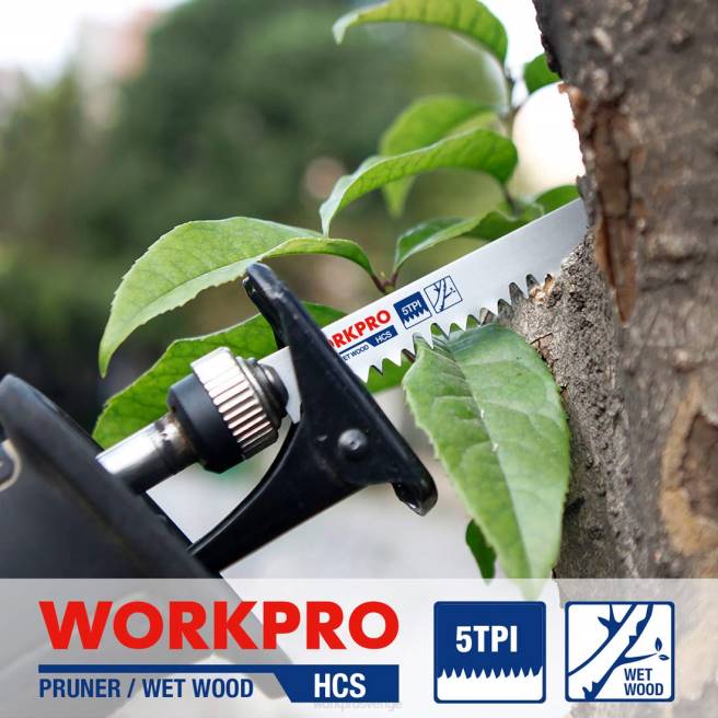 WORKPRO 5 st 9-tums träbeskärning fram- och återgående sågbladssats hjälpsam 0ZLD208 verktyg