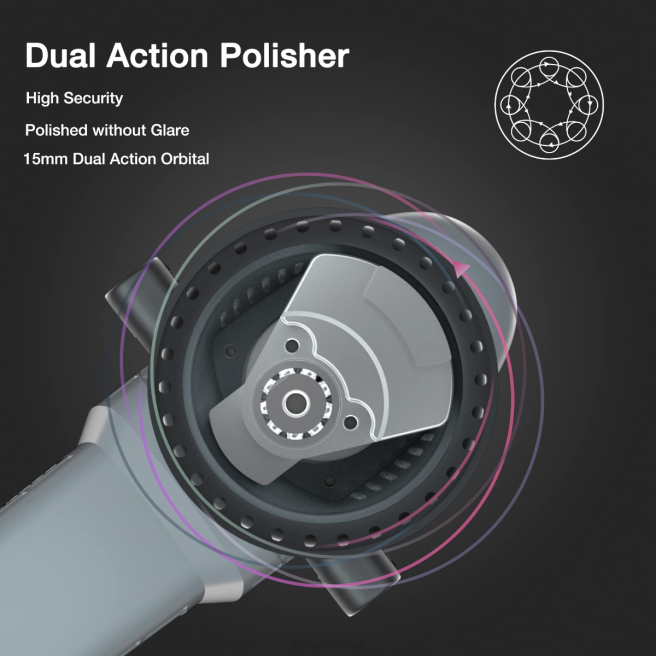 WORKPRO buffertpolerare, 6-tums 1080w dubbelverkande random orbital polersats morden 0ZLD240 verktyg