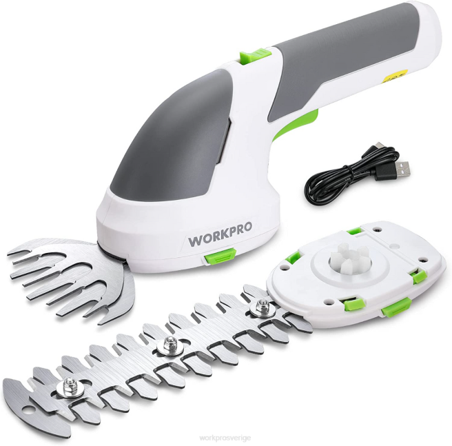 WORKPRO 2 i 1 handhållen 7,2v elektrisk sladdlös buskasax häcksax/gräsklippare rosa/grön/vit 0ZLD269 verktyg