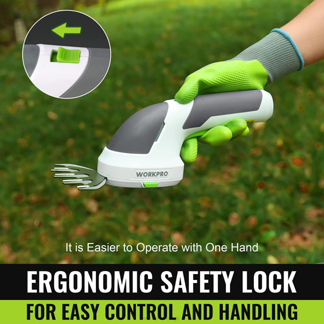 WORKPRO 2 i 1 handhållen 7,2v elektrisk sladdlös buskasax häcksax/gräsklippare rosa/grön/vit 0ZLD269 verktyg
