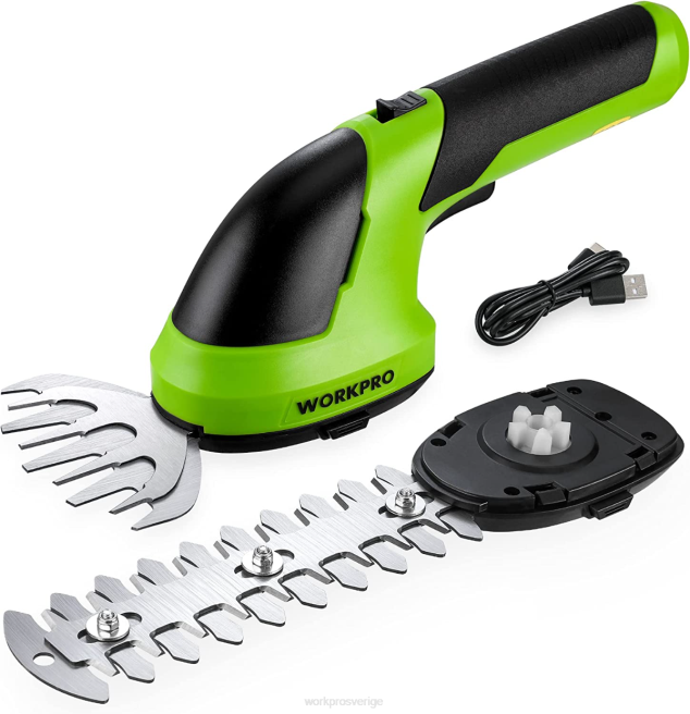 WORKPRO 2 i 1 handhållen 7,2v elektrisk sladdlös buskasax häcksax/gräsklippare rosa/grön/vit 0ZLD269 verktyg