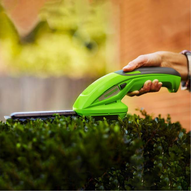 WORKPRO 2 i 1 handhållen häcksax 7.2v elektrisk grästrimmer häcksax/gräsklippare morden 0ZLD294 verktyg