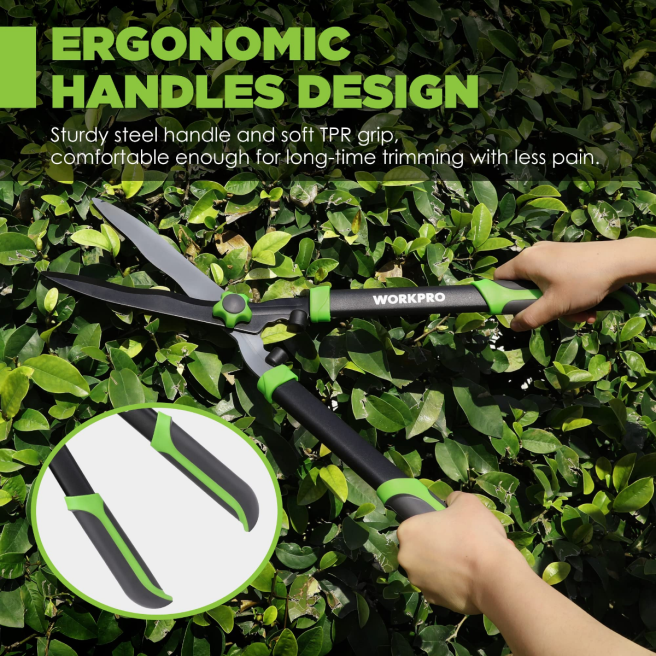 WORKPRO manuell häcksax med vågigt blad och ergonomiskt bekvämt handtag ny 0ZLD287 verktyg