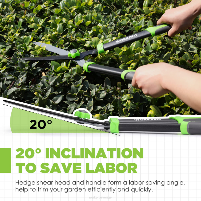 WORKPRO manuell häcksax med vågigt blad och ergonomiskt bekvämt handtag ny 0ZLD287 verktyg