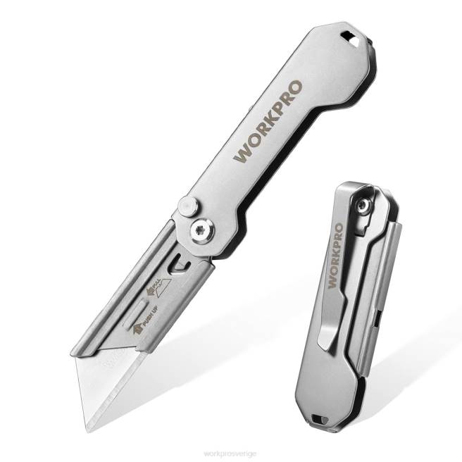 WORKPRO snabbbyte vikbar fickkniv mini vikkniv i rostfritt stål med bältesklämma ny 0ZLD47 verktyg