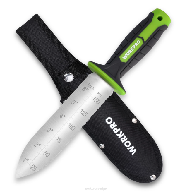WORKPRO trädgårdskniv med oxfordslida, rostfritt stålblad med skäregg grön/rosa 0ZLD283 verktyg