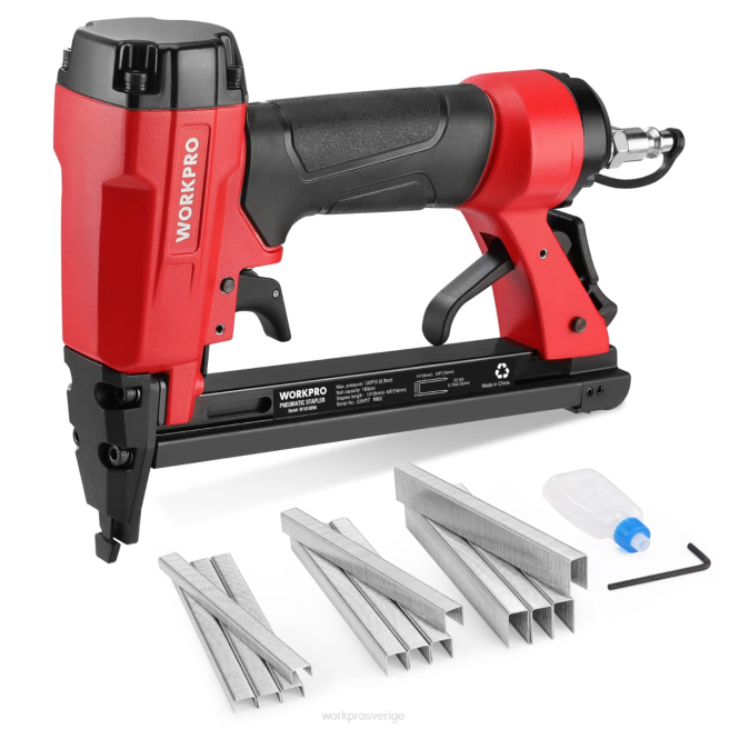 WORKPRO pneumatisk häftpistol, 8016/7116 klädselhäftapparat morden 0ZLD182 verktyg
