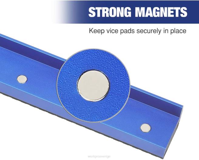 WORKPRO 2-pars skruvstäds käftdynor, magnetiska skruvstädkäftskyddsskydd, flerspårskäftdynor och aluminiumkuddar set morden 0ZLD117 verktyg