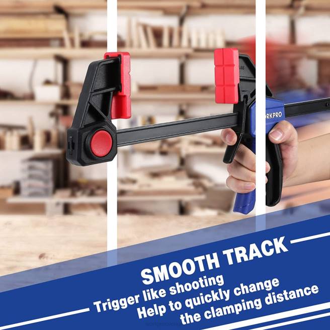 WORKPRO stångklämmor för träbearbetning, 150/300lbs lock ny 0ZLD121 verktyg