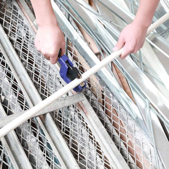WORKPRO rörskärare, 1/8 till 1-1/8 tums rörskärare, kraftig rörskärare för tunna kopparpvc aluminiumrör användbar 0ZLD153 verktyg