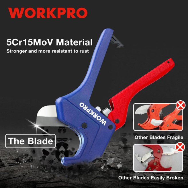 WORKPRO spärrverktyg för pvc-rörskärare användbar 0ZLD155 verktyg