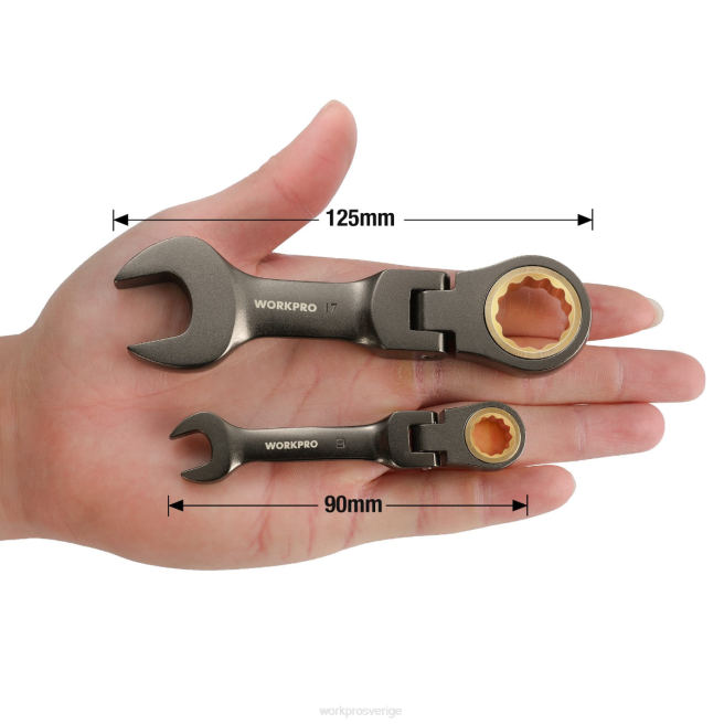 WORKPRO 8 st flex-head stubbig spärrnyckelsats ny 0ZLD82 verktyg