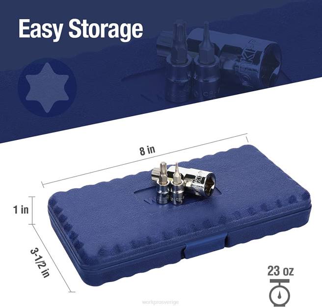 WORKPRO 13 st torx bits socket set (endast för handanvändning) morden 0ZLD127 verktyg