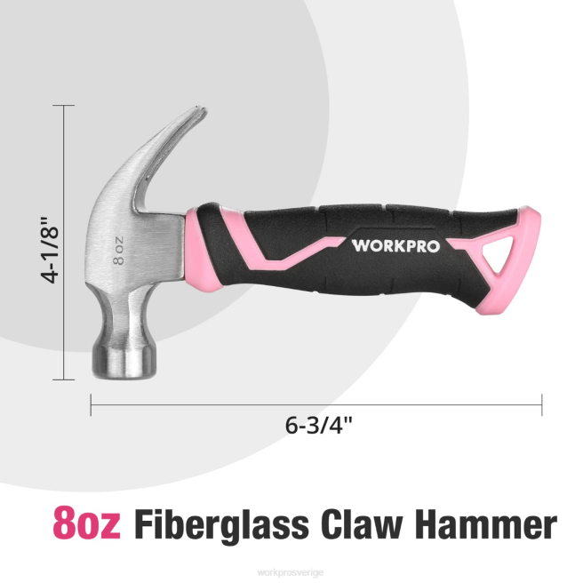 WORKPRO 8 oz klohammare med glasfiberhandtag hjälpsam 0ZLD254 verktyg