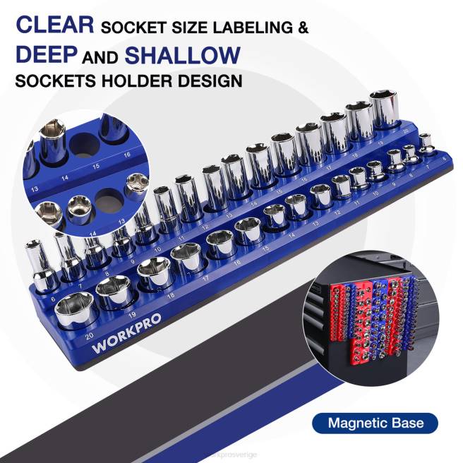 WORKPRO magnetisk förvaringsbox om 6 st morden 0ZLD126 verktyg