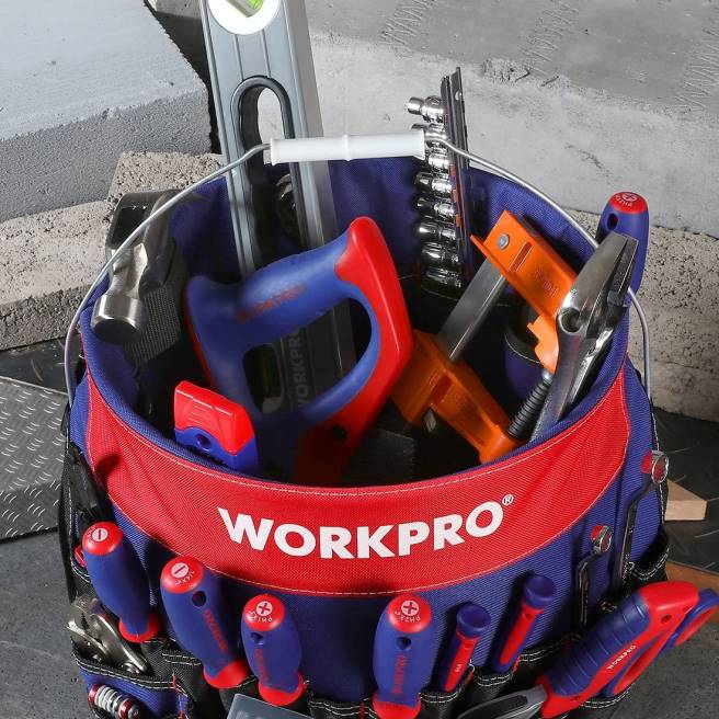 WORKPRO hinkverktygsorganisator med 51 fickor (exklusive verktyg) hjälpsam 0ZLD20 lagring