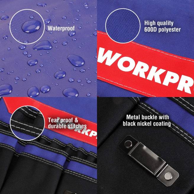 WORKPRO hinkverktygsorganisator med 51 fickor (exklusive verktyg) hjälpsam 0ZLD20 lagring